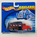 1999 Hot Wheels Haulers Limited Edition Camión Trailer rojo con negro 5SP