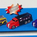 1999 Hot Wheels Haulers Limited Edition Camión Trailer rojo con negro 5SP