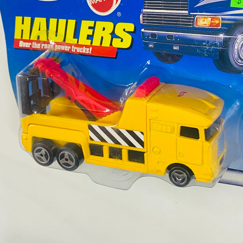 1999 Hot Wheels Haulers Camión Trailer de Construcción amarillo 3SP