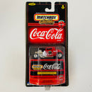 1999 Matchbox Collectibles Coca Cola Collection 1933 Ford Coupe rojo con blanco Llantas de Goma
