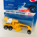 1996 Hot Wheels First Editions Street Cleaver amarillo con flamas 5SP