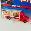 1998 Hot Wheels Haulers McDonalds Large Fries Camión Trailer rojo con blanco 7SP
