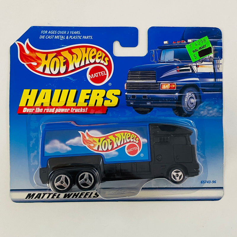 1999 Hot Wheels Haulers Camión Trailer negro 3SP