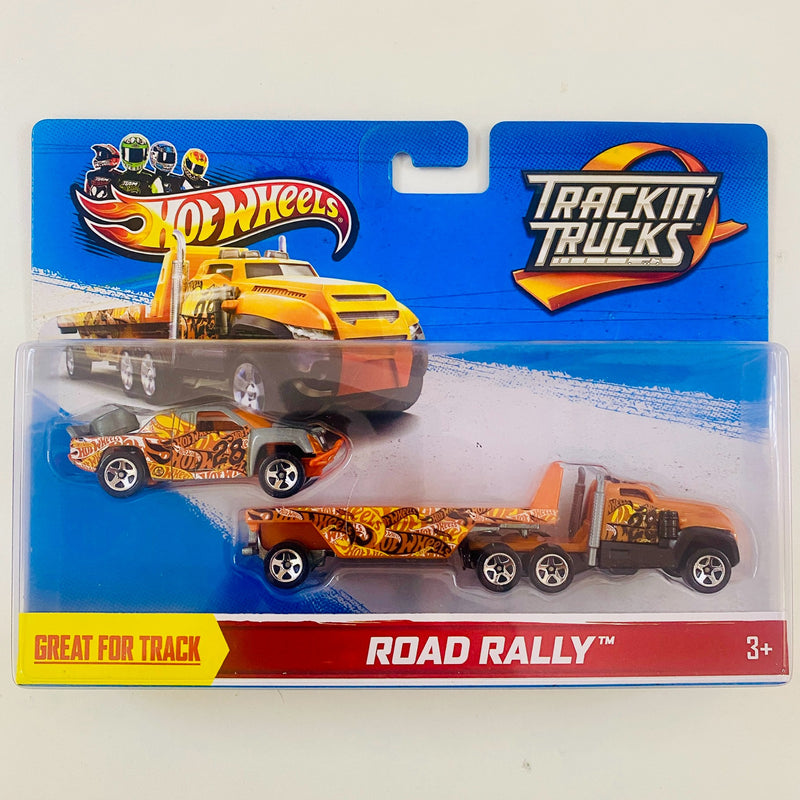 2013 Hot Wheels Trackin Trucks Road Rally y Off Track