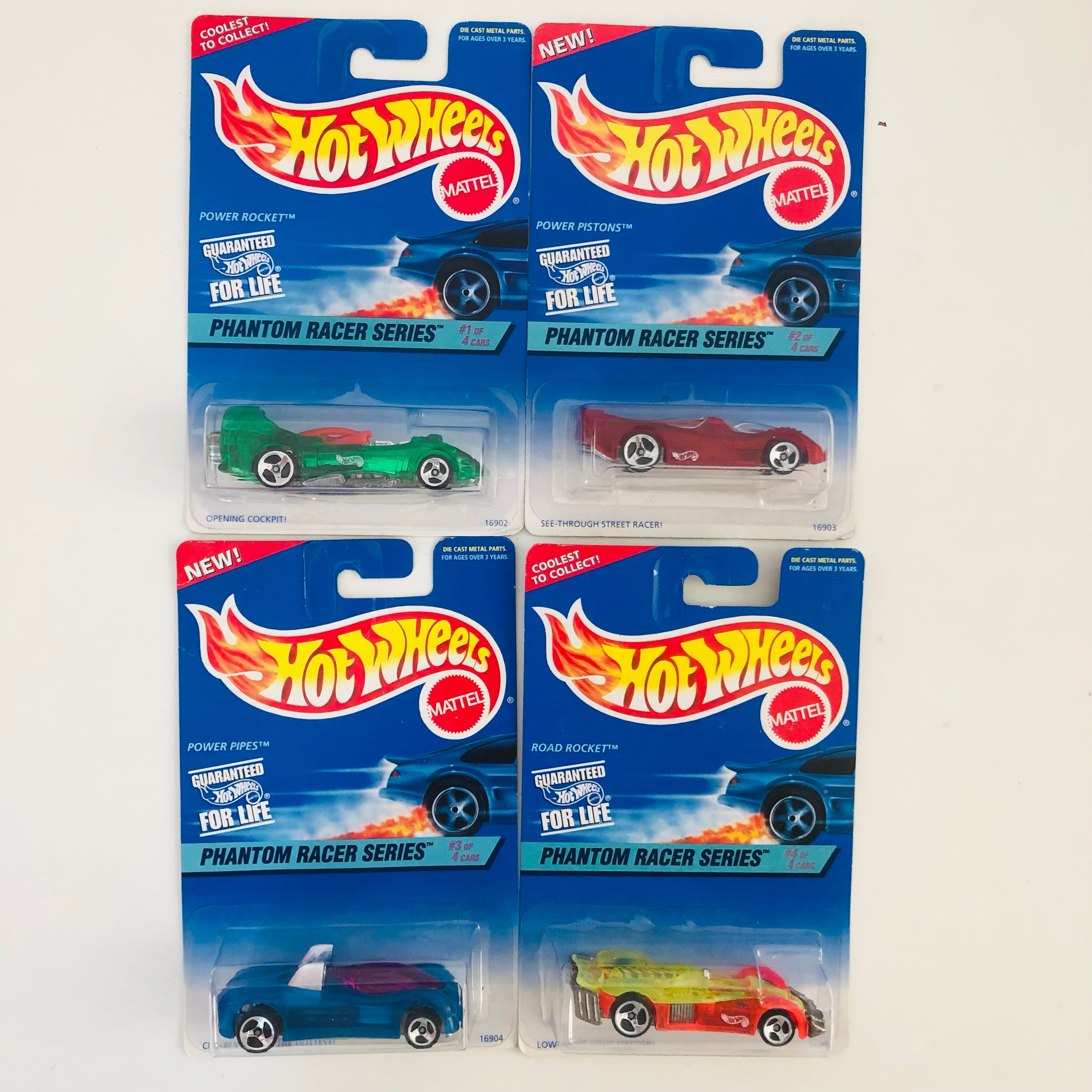 Hot Wheels Turbo Flame Rockin' Rods #3/4 – Modèle 1997 Sur Carte Courte 1998