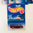 1997 Hot Wheels Phantom Racer Series Colección Set de 4 - Power Rocket, Power Pistons, Power Pipes, Road Rocket
