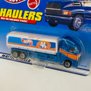 1999 Hot Wheels Haulers NASCAR HW Team Racing Kyle Petty 44 Camión Cisterna azul con blanco 7SP