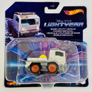 2022 Hot Wheels Premium Disney Pixar Lightyear Base Utility Vehicle Camión Espacial blanco BUV Primera Edición