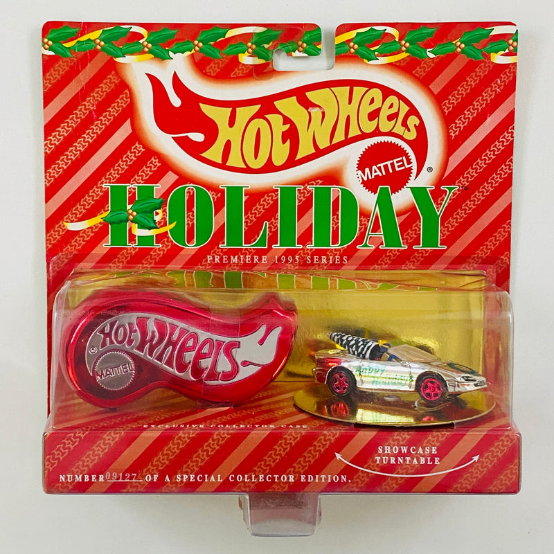 1995 Hot Wheels Happy Holidays Premiere Series Special Collector Edition Christmas 95 Chevrolet Camaro Convertible cromado PC5 - Incluye Adorno Navideño