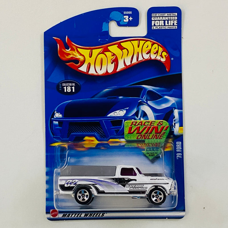 2002 Hot Wheels 79 Ford F-150 181 blanco 5SP