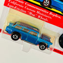 1994 Hot Wheels Vintage Collection Chevrolet Classic Nomad azul metálico metálico Redline RL base ZAMAC - Incluye Botón Coleccionista