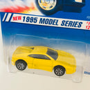 1995 Hot Wheels Model Series Ferrari 355 amarillo 7SP base ZAMAC Primera Edición