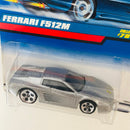 1998 Hot Wheels Ferrari F512M 784 plata metálico 5DOT