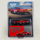 2025 Mini GT MiJo Exclusives 1:64 Limited Edition Nissan LB-ER34 Super Silhouette SKYLINE Red/Black rojo con negro Llantas de Goma