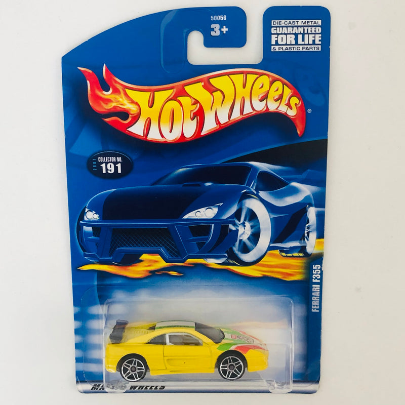 2001 Hot Wheels Ferrari F355 Challenge 191 amarillo PR5 base ZAMAC