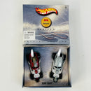 2001 Hot Wheels Special Edition KB Toys Exclusive Series 4 2 Pack Set de 2 - Surf Crate rojo metálico y ZAMAC