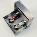 2001 Hot Wheels Special Edition KB Toys Exclusive Series 4 2 Pack Set de 2 - Surf Crate rojo metálico y ZAMAC