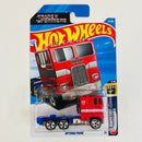 2026 Hot Wheels Screen Time Transformers Optimus Prime rojo con azul RSW