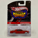 2010 Hot Wheels Wayne's Garage 64 Lincoln Continental naranja metálico Llantas de Goma RR base ZAMAC