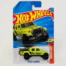 2026 Hot Wheels Truckin Along 20 Jeep Gladiator verde limón BLOR