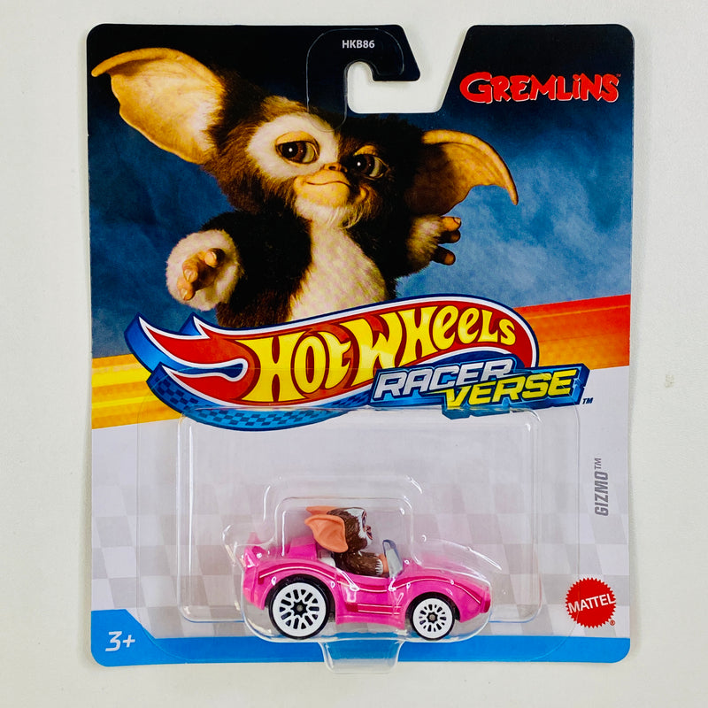 2025 Hot Wheels RacerVerse Gremlins Gizmo rosado RVD Base Metal