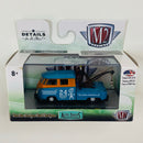 2018 M2 Machines Limited Edition 1/6,888 Auto Trucks Volkswagen 1960 VW Double Cab  Truck USA Model R52 celeste Llantas de Goma