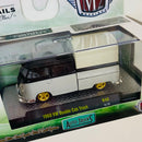 2018 M2 Machines Limited Edition 1/6,888 Auto Trucks Volkswagen 1960 VW Double Cab Truck R48 gris Llantas de Goma
