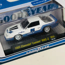 2020 M2 Machines Detroit Muscle Limited Edition 1/7,980 Goodyear 1985 Chevrolet Camaro IROC-Z R54 blanco Llantas de Goma