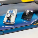 2000 Maisto Muscle Machines California Too Hot Set de 5 - 66 Pontiac GTO, 69 Camaro, 63 Corvette, 66 Mustang, 70 Cuda - Llantas de Goma