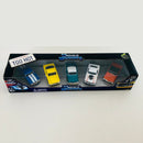 2003 Maisto Muscle Machines California Too Hot Set de 5 - 69 Camaro, 66 Mustang, 58 Impala, 70 Plymouth Cuda, 66 GTO - Llantas de Goma