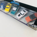 2003 Maisto Muscle Machines California Too Hot Set de 5 - 69 Camaro, 66 Mustang, 58 Impala, 70 Plymouth Cuda, 66 GTO - Llantas de Goma
