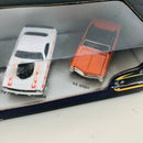 2003 Maisto Muscle Machines California Too Hot Set de 5 - 69 Camaro, 66 Mustang, 58 Impala, 70 Plymouth Cuda, 66 GTO - Llantas de Goma