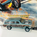 2022 Hot Wheels Premium Car Culture Dragstrip Demons 64 Chevy Nova Gasser celeste Llantas de Goma RR base ZAMAC