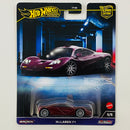 2024 Hot Wheels Premium Car Culture Exotic Envy McLaren F1 granate Llantas de Goma RR