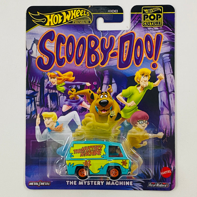 2025 Hot Wheels Premium Pop Culture Scooby Doo The Mystery Machine turquesa Llantas de Goma RR base ZAMAC