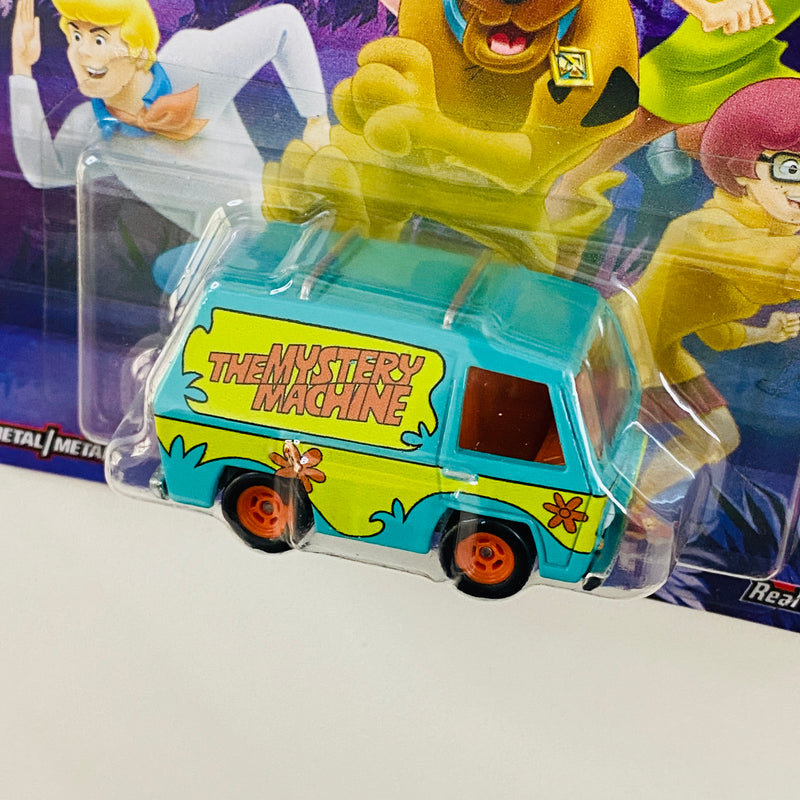 2025 Hot Wheels Premium Pop Culture Scooby Doo The Mystery Machine turquesa Llantas de Goma RR base ZAMAC