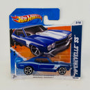 2011 Hot Wheels Muscle Mania Chevrolet 70 Chevelle SS azul metálico OH5 Tarjeta Europea