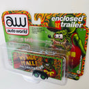 2022 Auto World Enclosed Trailer Ed Big Daddy Roth Rat Fink verde Llantas de Goma