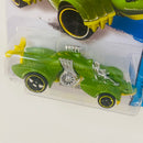 2014 Hot Wheels HW City Knight Draggin verde OH5 Primera Edición