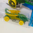 2014 Hot Wheels HW City Dragon Blaster verde OH5 base ZAMAC