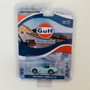 2023 Greenlight GULF Special Edition Series 1 1965 Shelby Cobra 427 S/C celeste con naranja Llantas de Goma