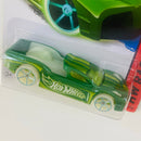 2014 Hot Wheels HW Race Hypertruck verde metálico GitD OH5 Brilla en la Oscuridad