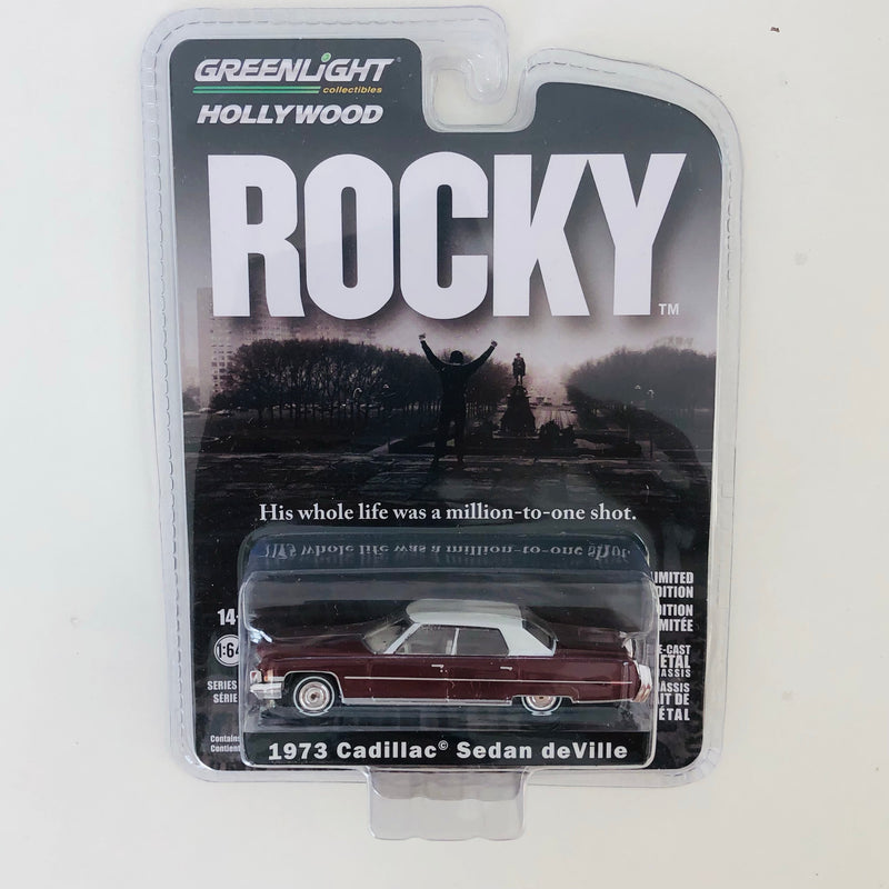 2022 Greenlight Hollywood Rocky 1973 Cadillac Sedan deVille granate Llantas de Goma