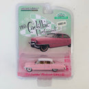 2022 Greenlight Hobby Exclusive Series 60 1955 Cadillac Fleetwood rosado Llantas de Goma