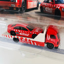 2021 Hot Wheels Car Culture Team Transport BMW M3 E46 y camión Aero Lift rojo Llantas de Goma RR