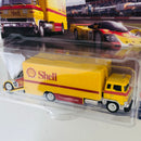 2022 Hot Wheels Car Culture Team Transport Porsche 962 y camión Sakura Sprinter amarillo Llantas de Goma RR
