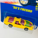 1991 Hot Wheels Speed Points 80s Pontiac Firebird 23 amarillo BW