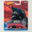 2022 Hot Wheels Premium Batman Haulin Gas rojo Llantas de Goma RR base ZAMAC