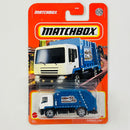 2022 Matchbox MBX Metro Garbage King blanco con azul