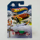 2013 Hot Wheels Walmart Exclusive Holiday Hot Rods Hot Tub rojo con verde 5SP